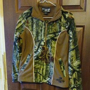 Mossy Oak Camouflage Hoodie - Brown and Green